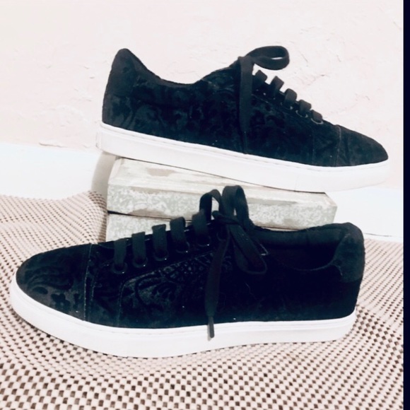 Rebecca Minkoff Black Velvet Sneaker - Picture 2 of 6